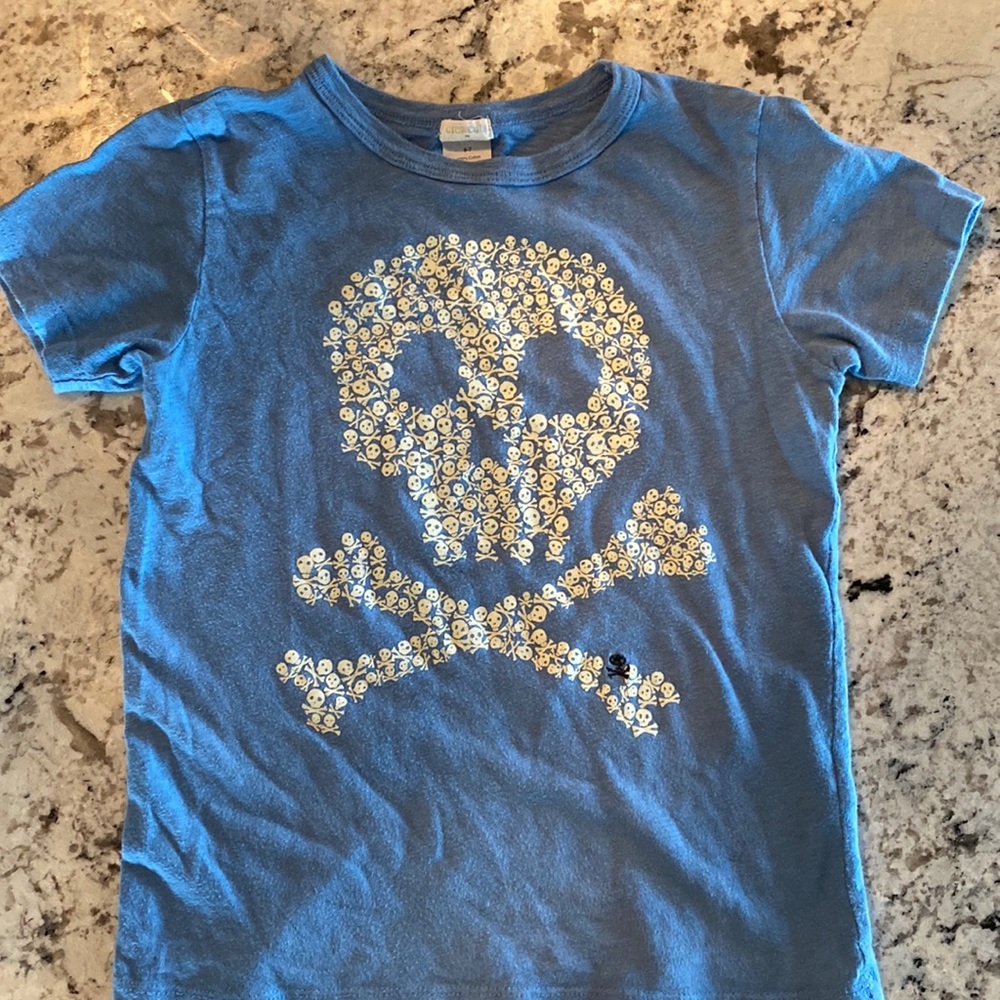 Crewcuts glow in dark skull tee size 6/7
